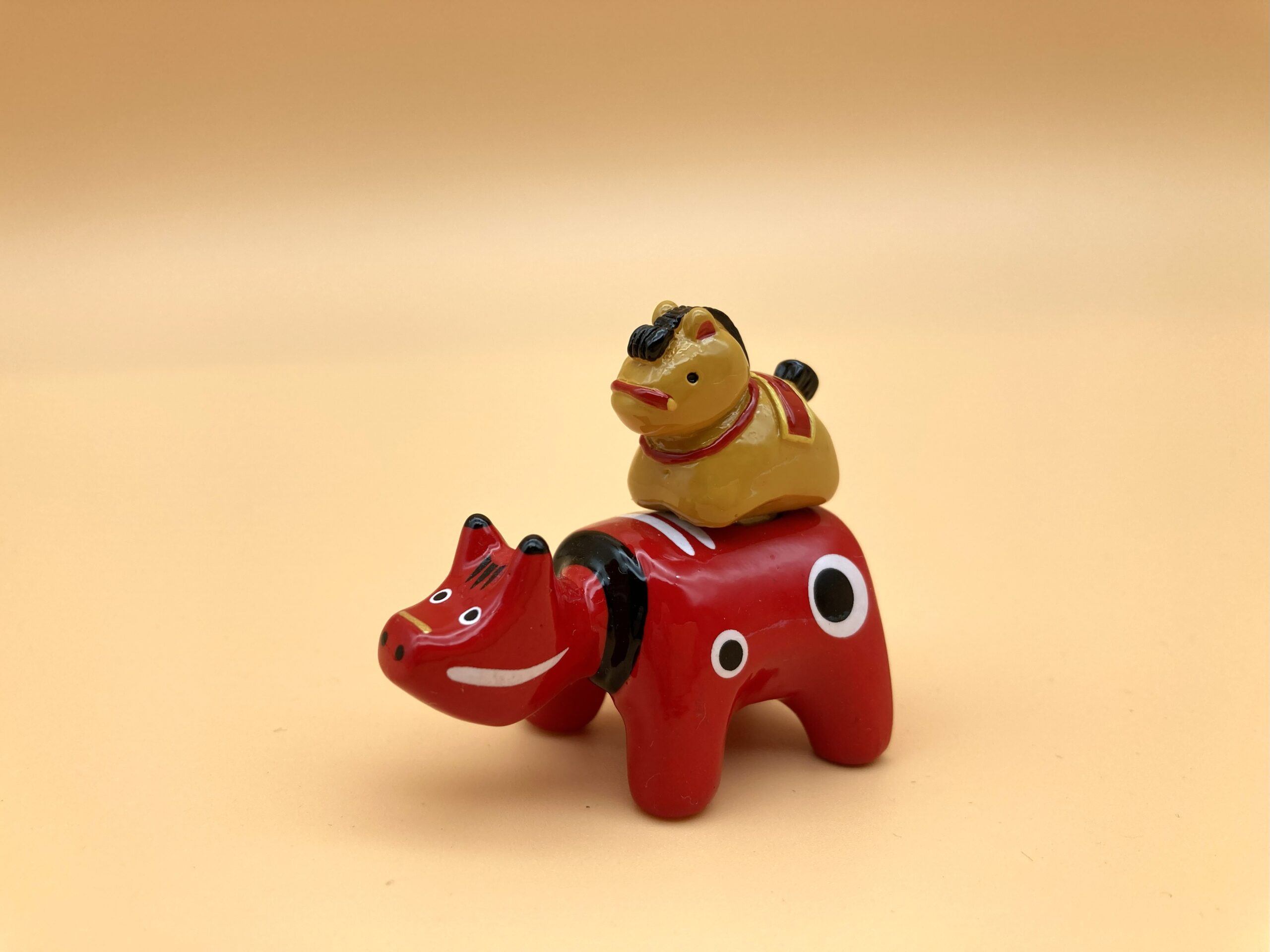 午を運ぶ赤べこ箸置きが完成✨🐴（追記あり） - 会津塗と郷土工芸品の